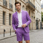 Men’s Tailored Fit 2-Piece Suit – Single Breasted Two Buttons Wedding