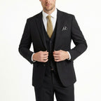 Men’s Tailored Fit 3-Piece Suit – Single Breasted Two Buttons
