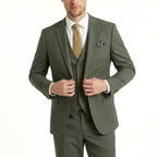Men’s Tailored Fit 3-Piece Suit – Single Breasted Two Buttons
