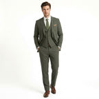 Men’s Tailored Fit 3-Piece Suit – Single Breasted Two Buttons