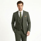 Men’s Tailored Fit 3-Piece Suit – Single Breasted Two Buttons