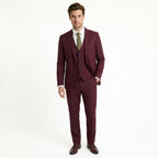 Men’s Tailored Fit 3-Piece Suit – Single Breasted Two Buttons