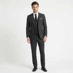 Men’s Tailored Fit 3-Piece Suit – Single Breasted Two Buttons Notch Lapel