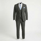 Men’s Tailored Fit 3-Piece Suit – Single Breasted Two Buttons Wedding