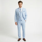 Men’s Tailored Fit 3-Piece Suit – Single Breasted Two Buttons Wedding