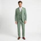 Men’s Formal Notch Tailored Fit Suit – Single Breasted One Button Wedding Party