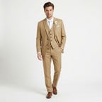 Men’s Formal Notch Tailored Fit Suit – Single Breasted One Button Wedding Party