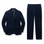 Men’s Tailored Single Breasted Suit Set – Two Button Corduroy