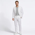 Men’s Two-Piece Casual Suit – Notch Lapel Design