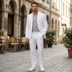 Men’s Two-Piece Casual Suit – Notch Lapel Design