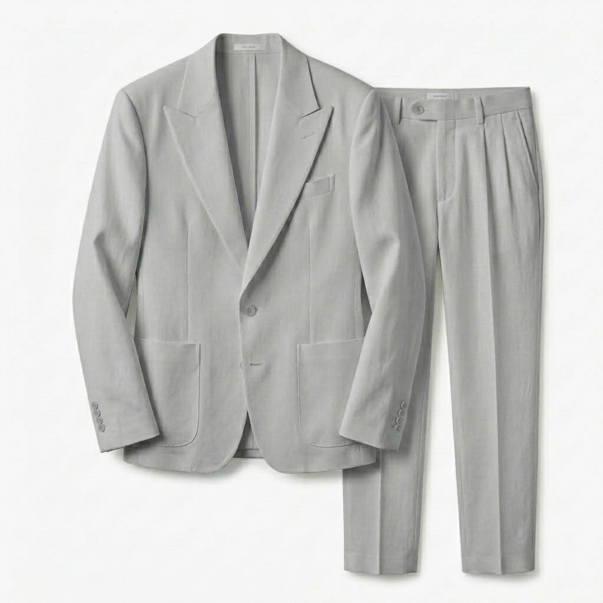 Men’s Two-Piece Suit Set – Peak Lapel Design