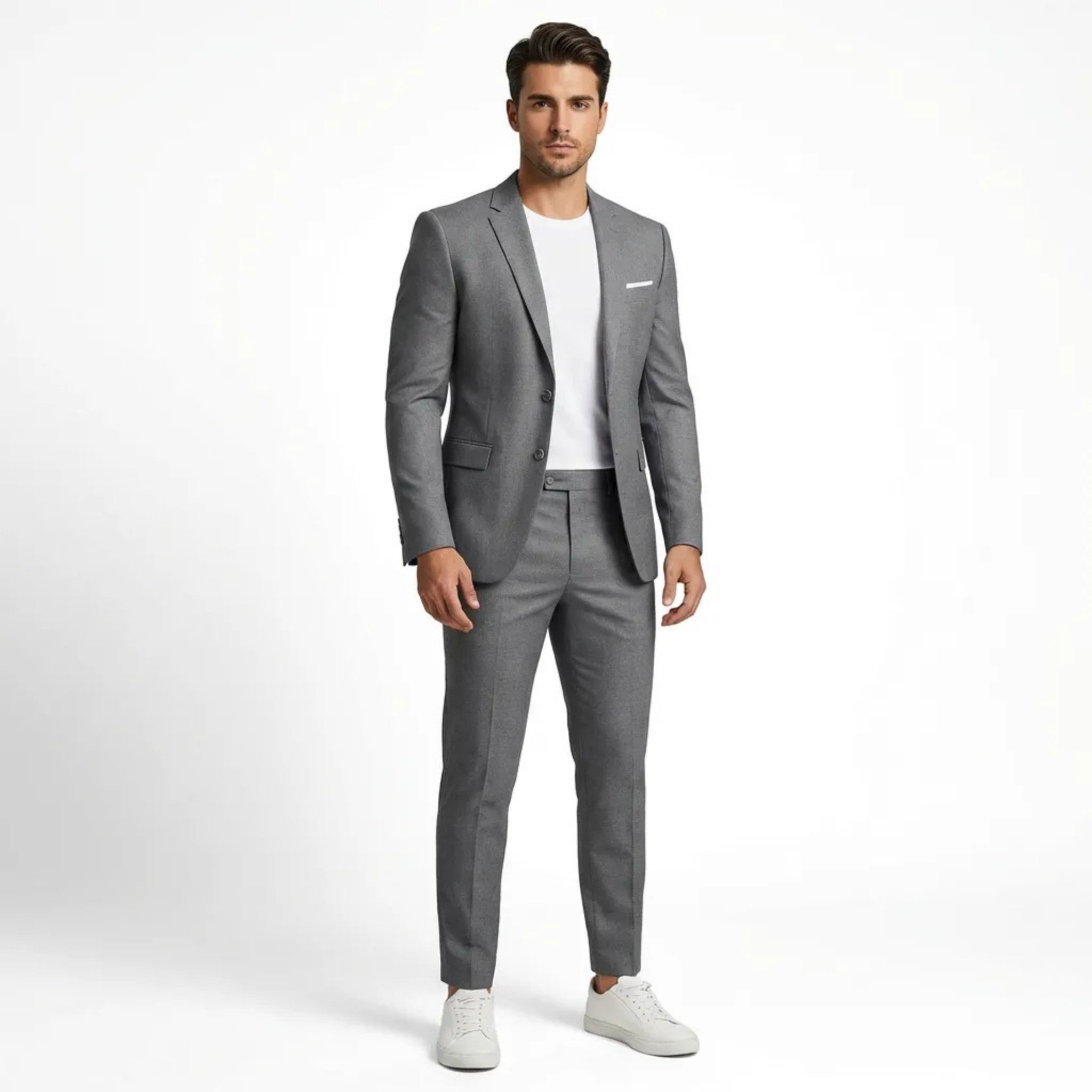 Men’s Two Piece Suit Set – Tailored Jacket and Trousers