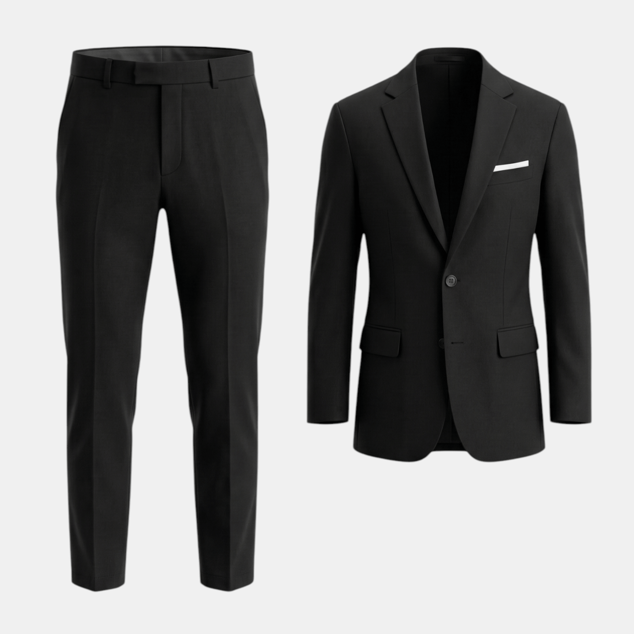 Men’s Two Piece Suit Set – Tailored Jacket and Trousers