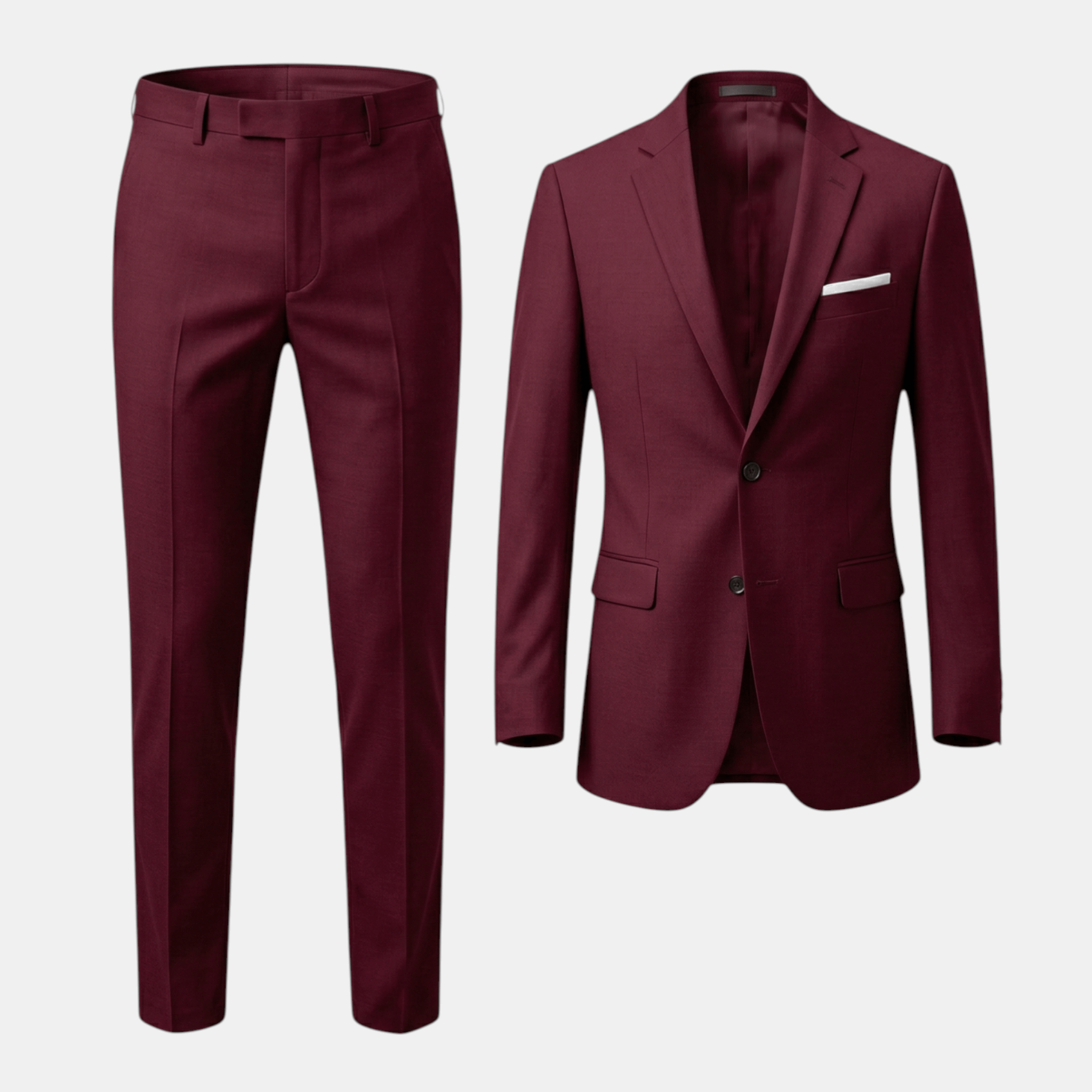 Men’s Two Piece Suit Set – Tailored Jacket and Trousers