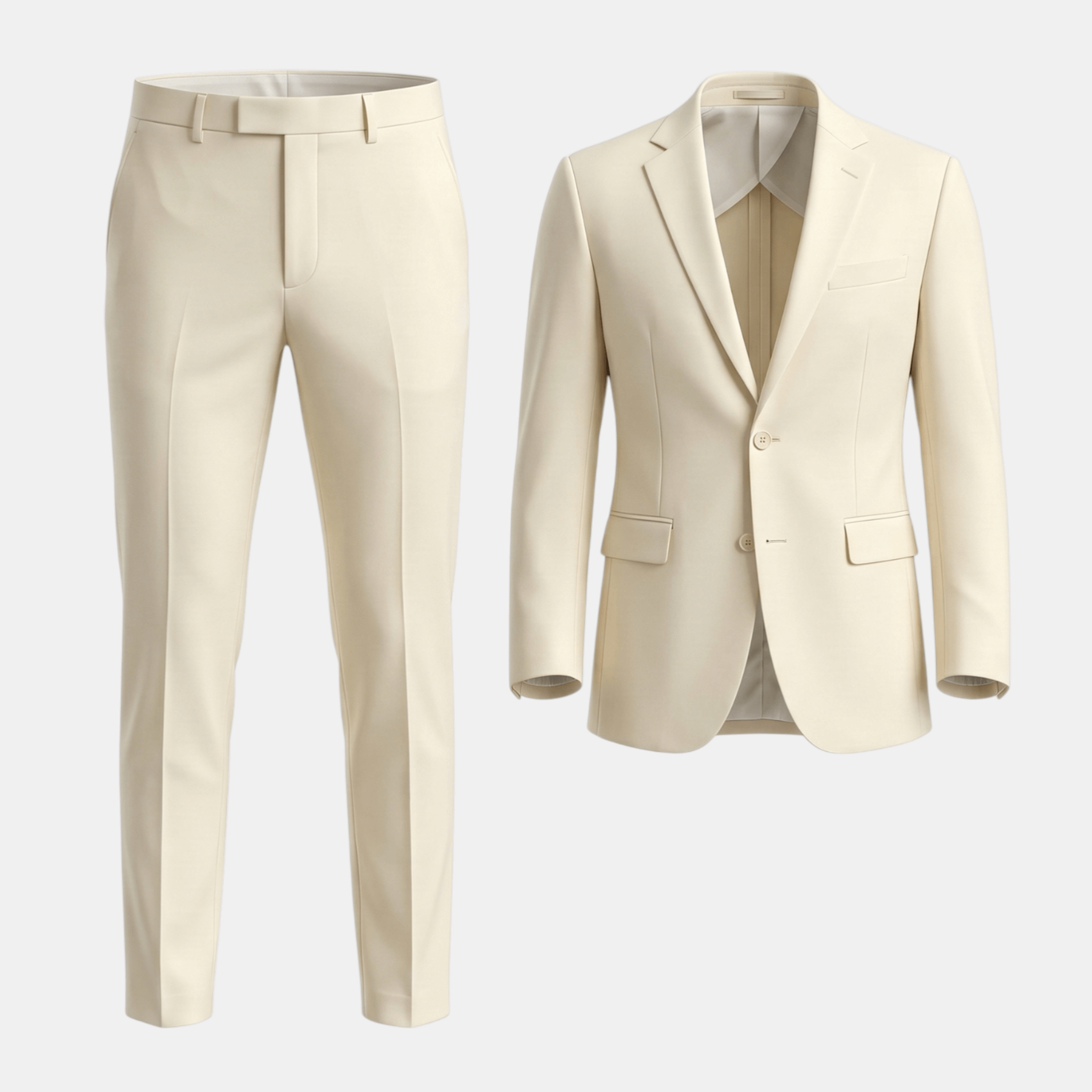 Men’s Two Piece Suit Set – Tailored Jacket and Trousers