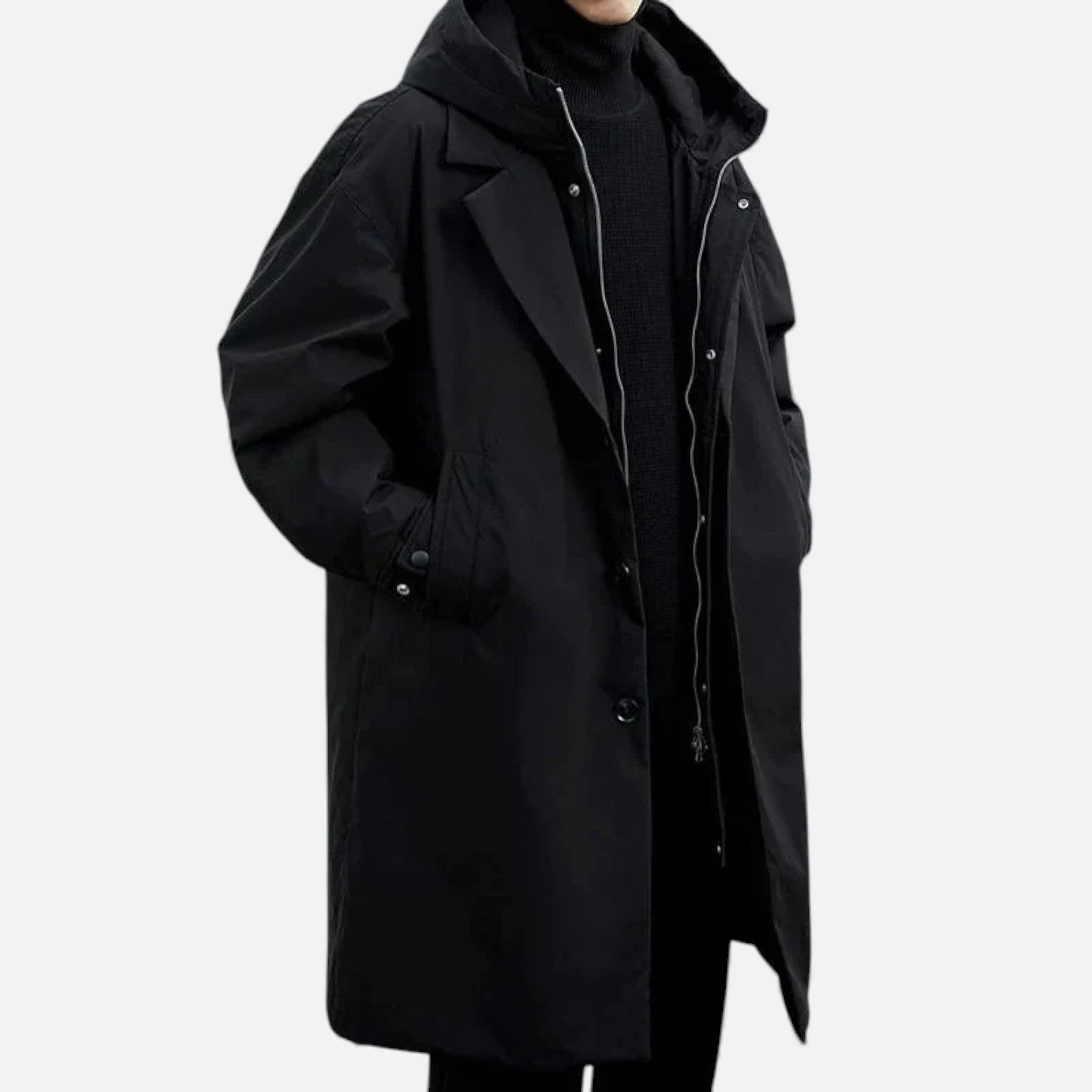 Aveline the Label | Men’s Waterproof Puffer Trench Coat
