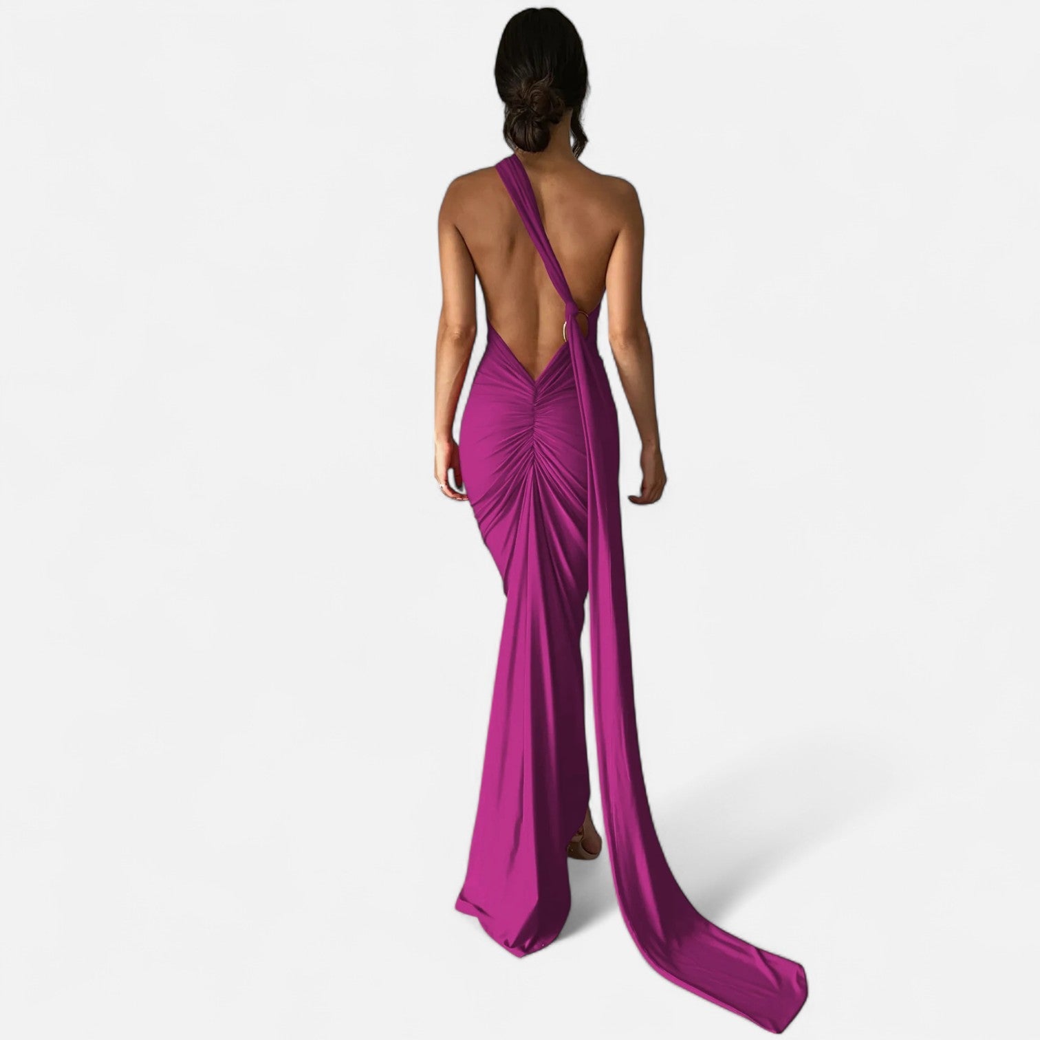 Aveline the Label | Women’s Backless Scarf-Tie Evening Dress
