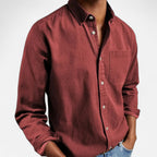 Aveline the Label | Men’s Solid Long-Sleeve Shirt