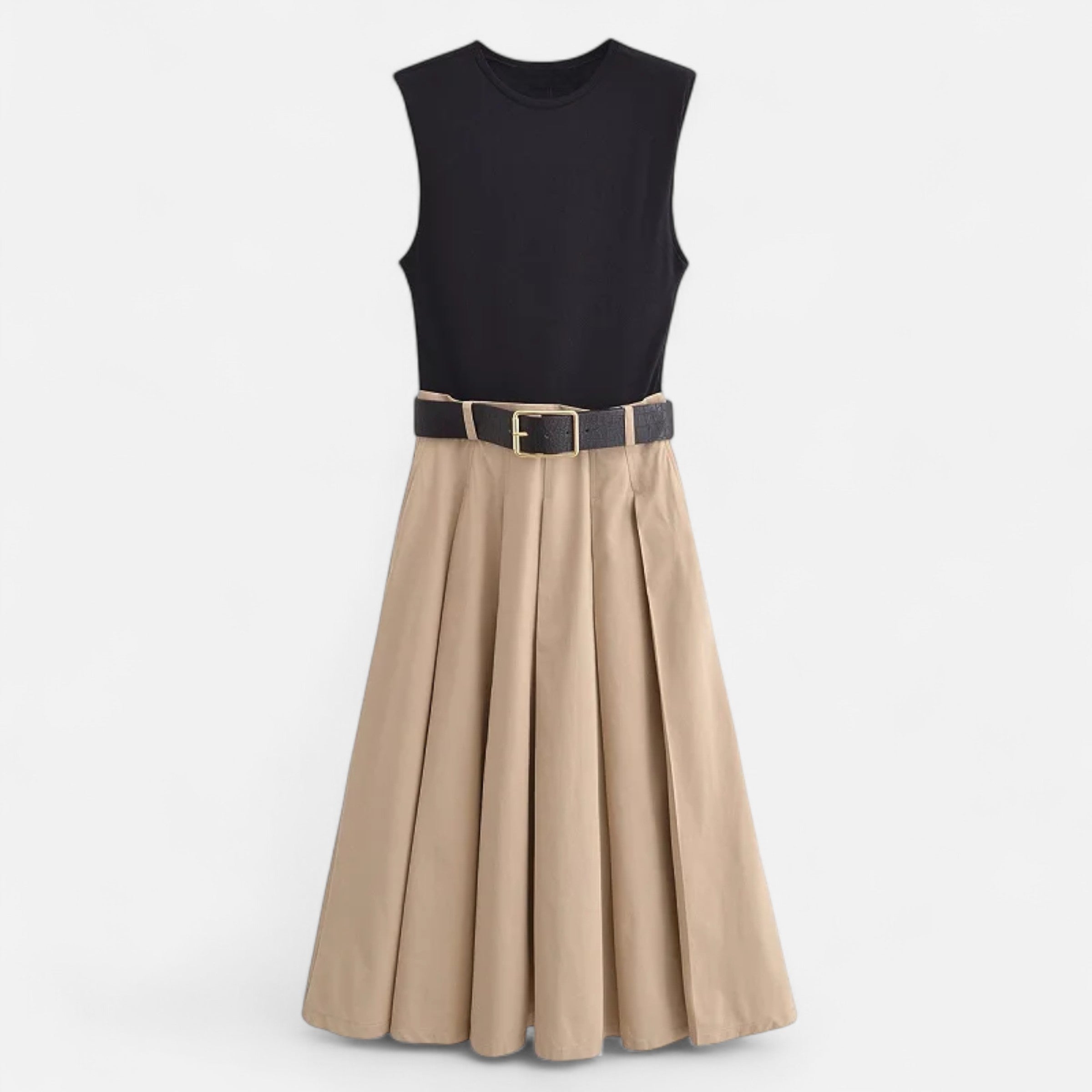Aveline the Label | Women’s Knitted Midi Dress with belt