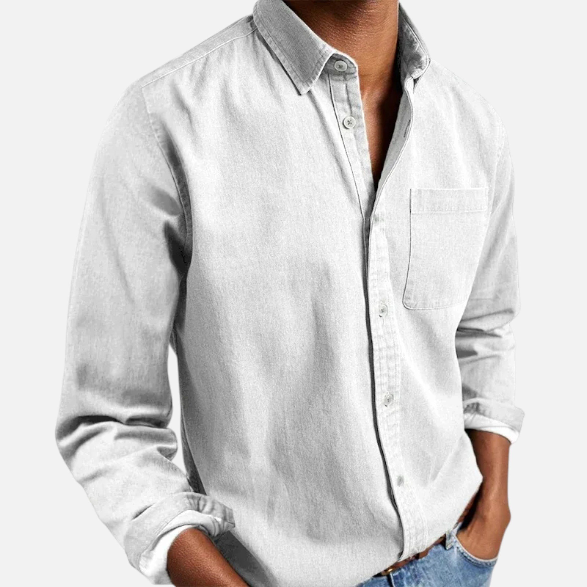 Aveline the Label | Men’s Solid Long-Sleeve Shirt