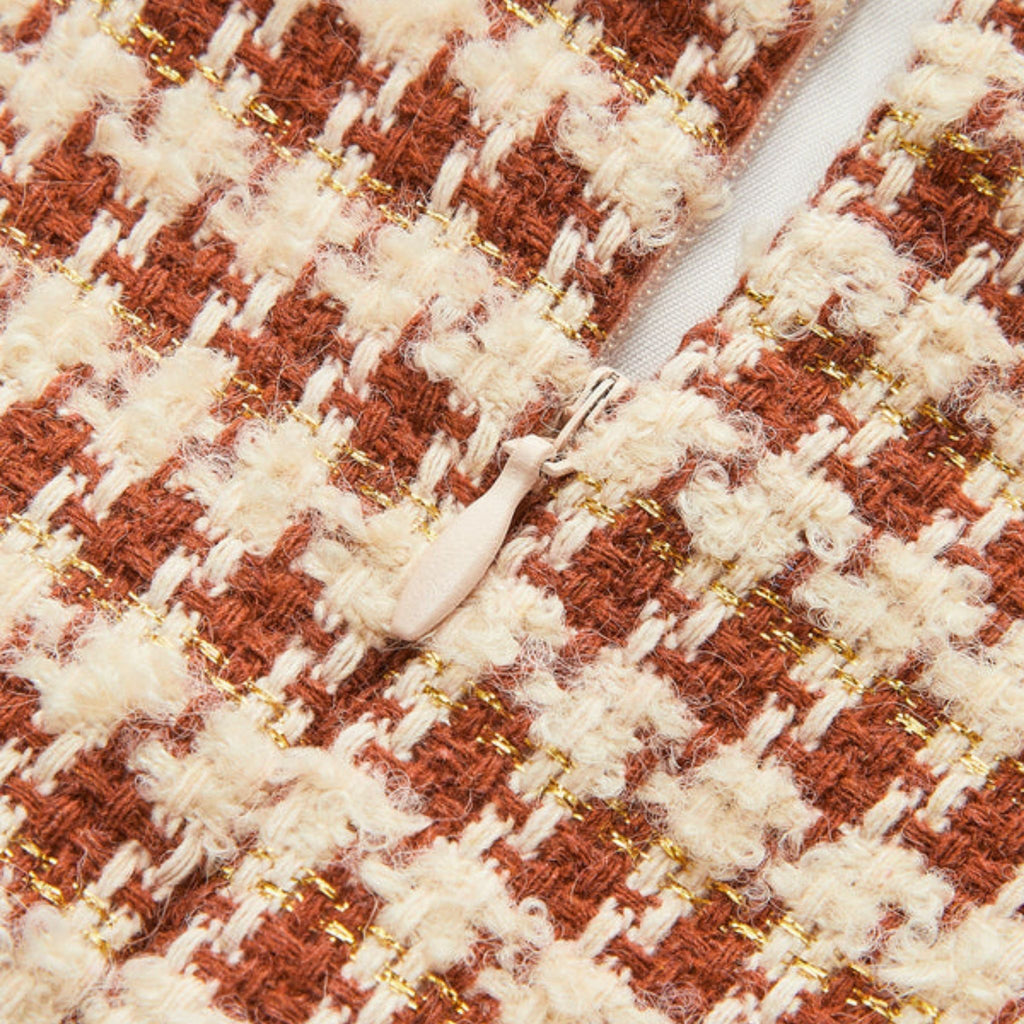 Women’s A-Line Mini Skirt – Textured High-Waist Style