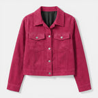 Women’s Button Front Jacket – Collared Pocket
