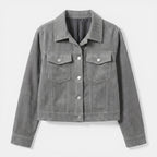 Women’s Button Front Jacket – Collared Pocket