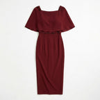 Women’s Boat Neck Midi Dress