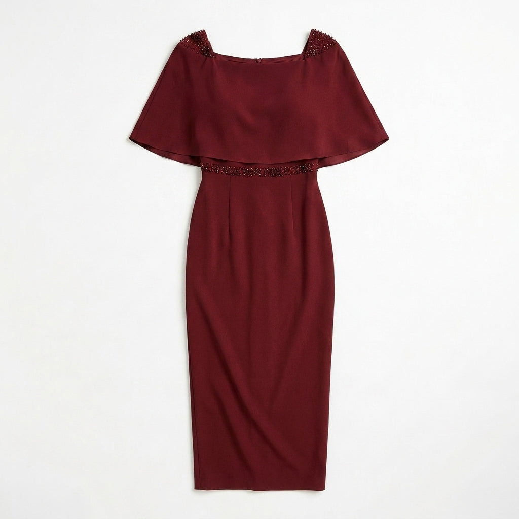 Women’s Boat Neck Midi Dress