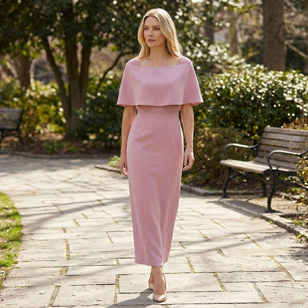 Women’s Boat Neck Midi Dress