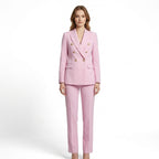 Women’s Double Breasted Suit Set – Blazer and Trousers