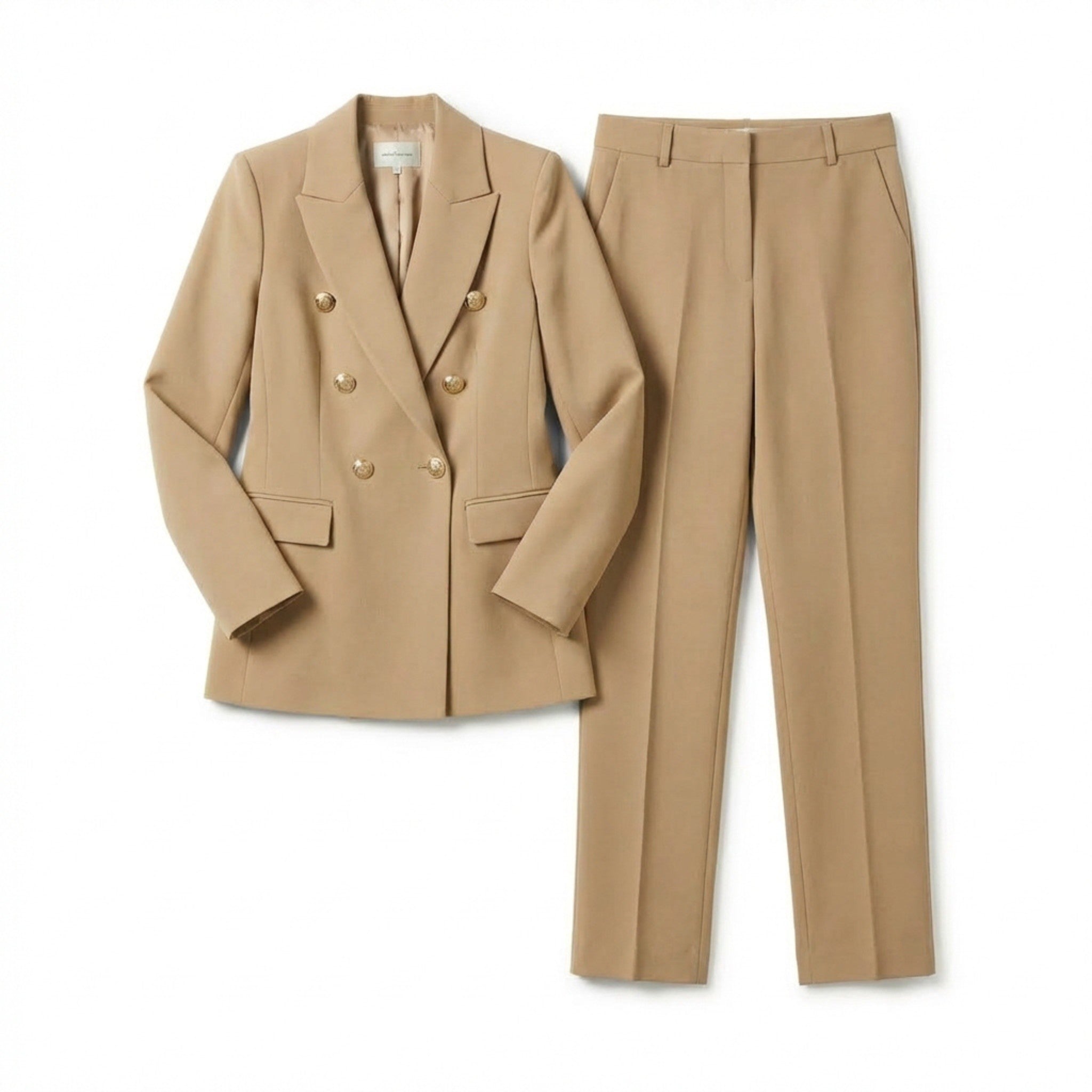 Women’s Double Breasted Suit Set – Blazer and Trousers