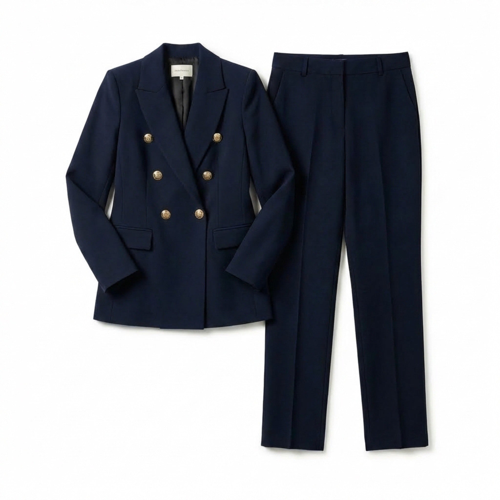 Women’s Double Breasted Suit Set – Blazer and Trousers