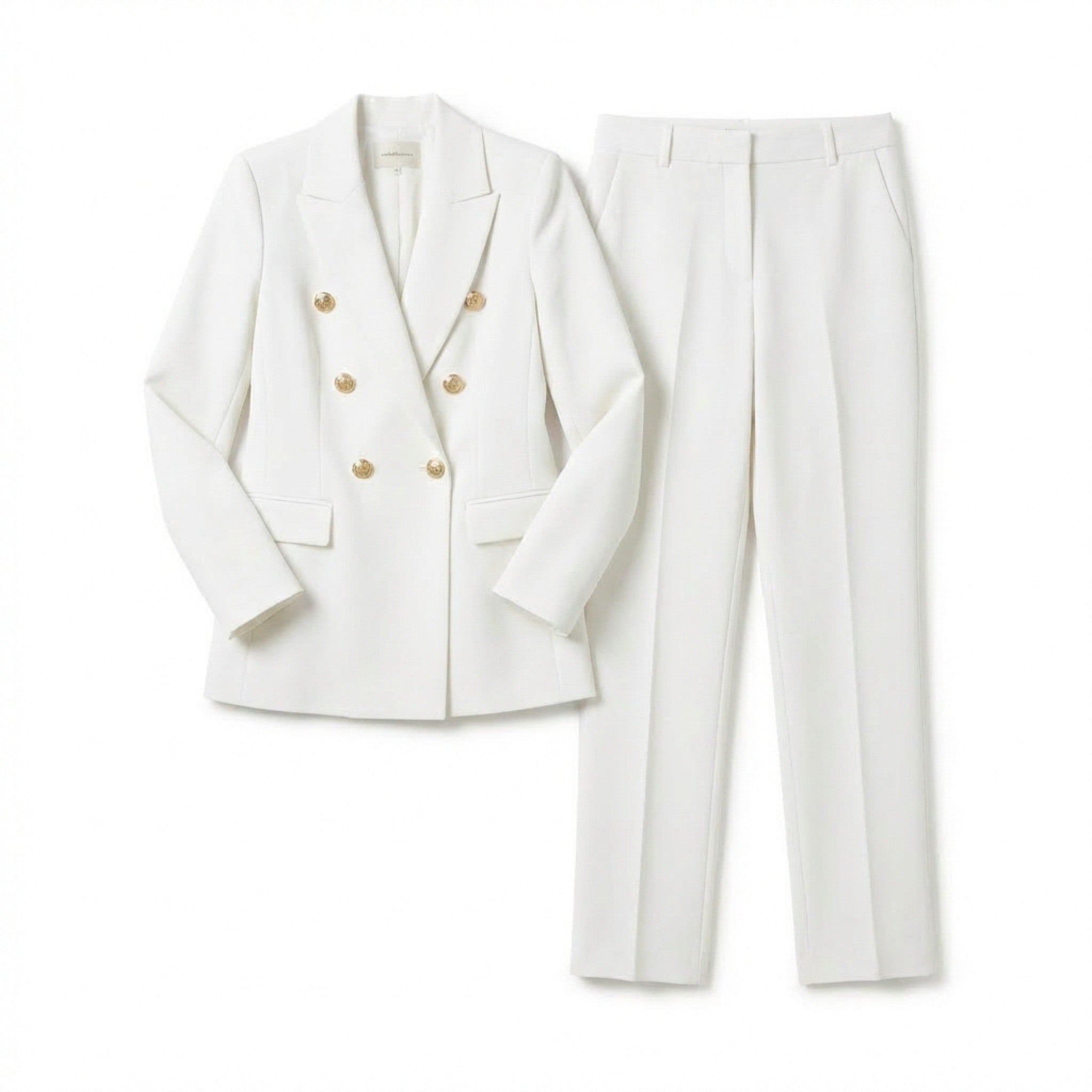 Women’s Double Breasted Suit Set – Blazer and Trousers