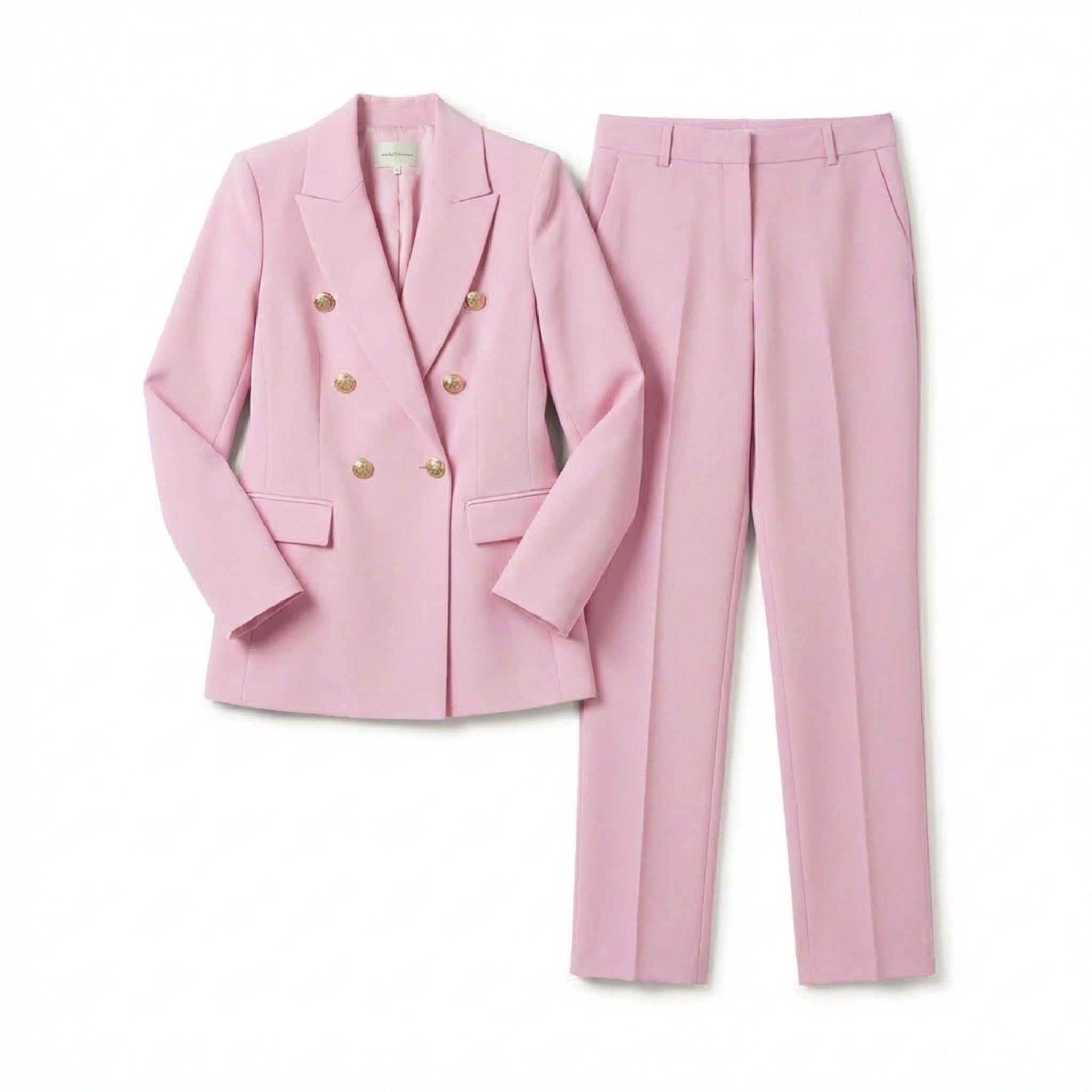 Women’s Double Breasted Suit Set – Blazer and Trousers