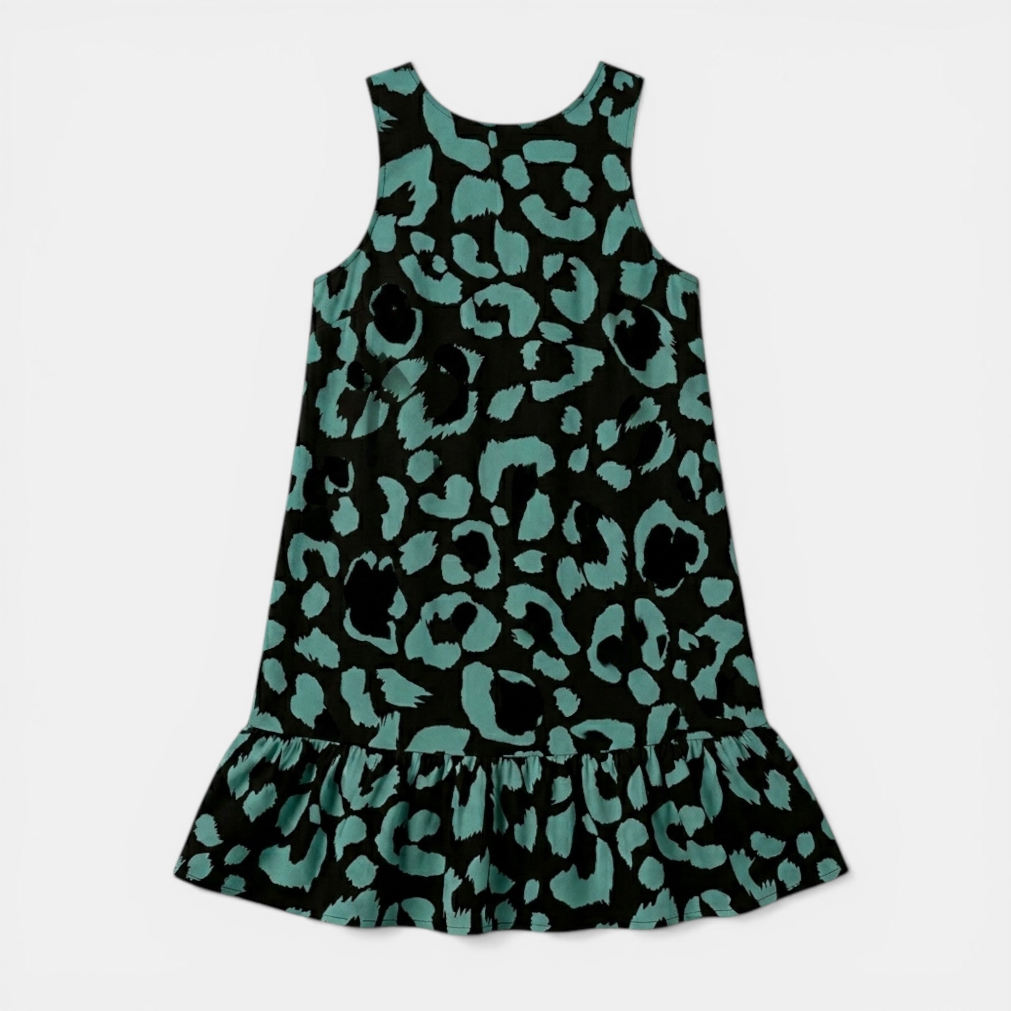 Women’s Floral Shift Dress – Sleeveless Tie Back