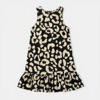 Women’s Floral Shift Dress – Sleeveless Tie Back