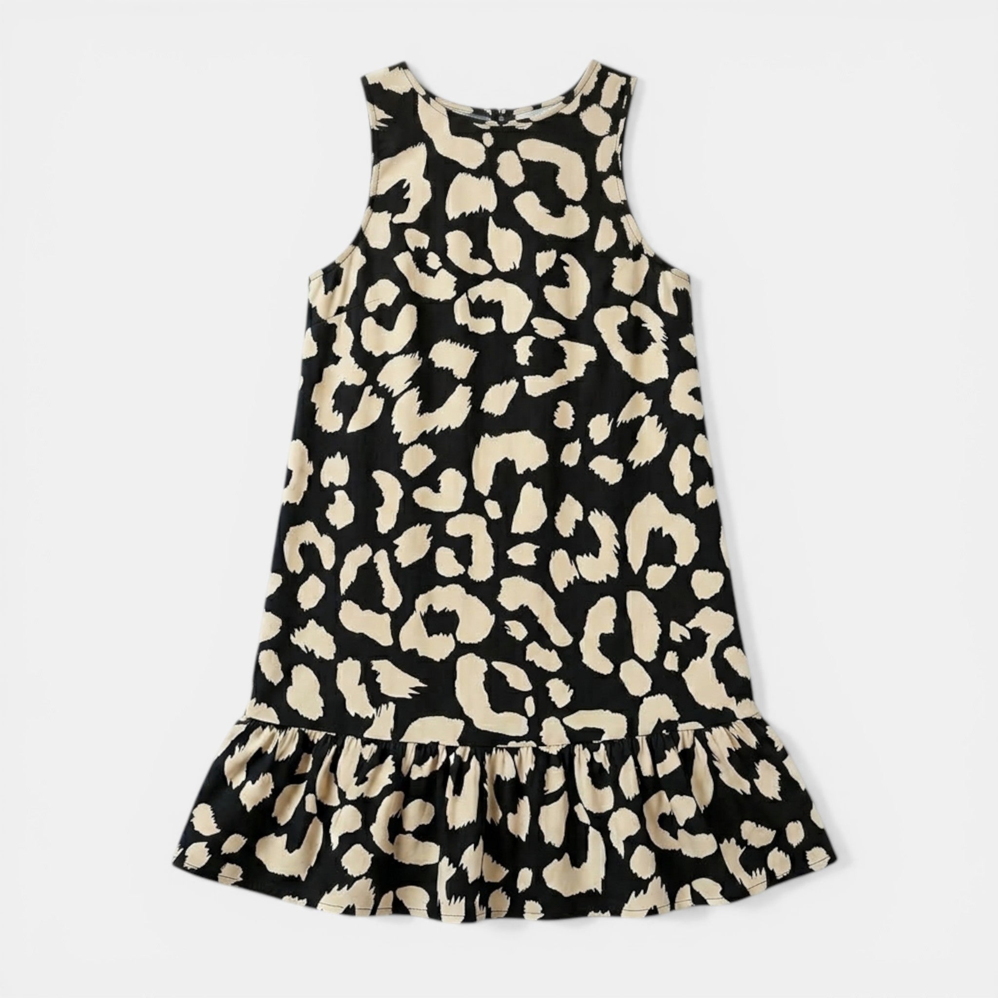 Women’s Floral Shift Dress – Sleeveless Tie Back