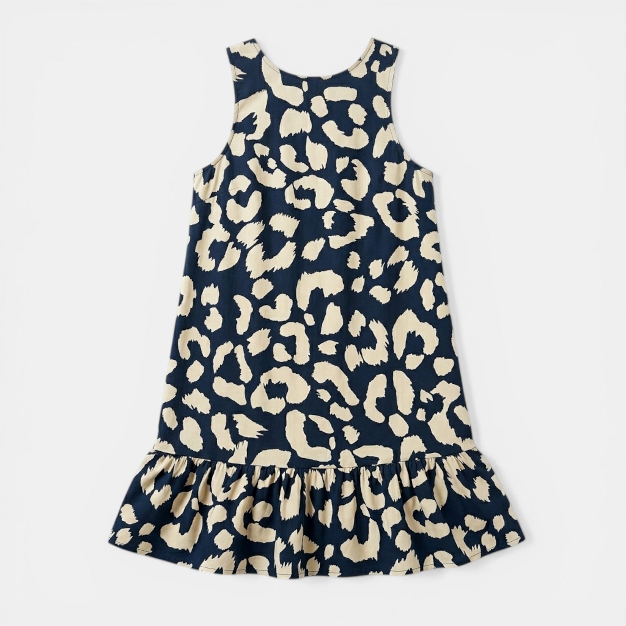 Women’s Floral Shift Dress – Sleeveless Tie Back