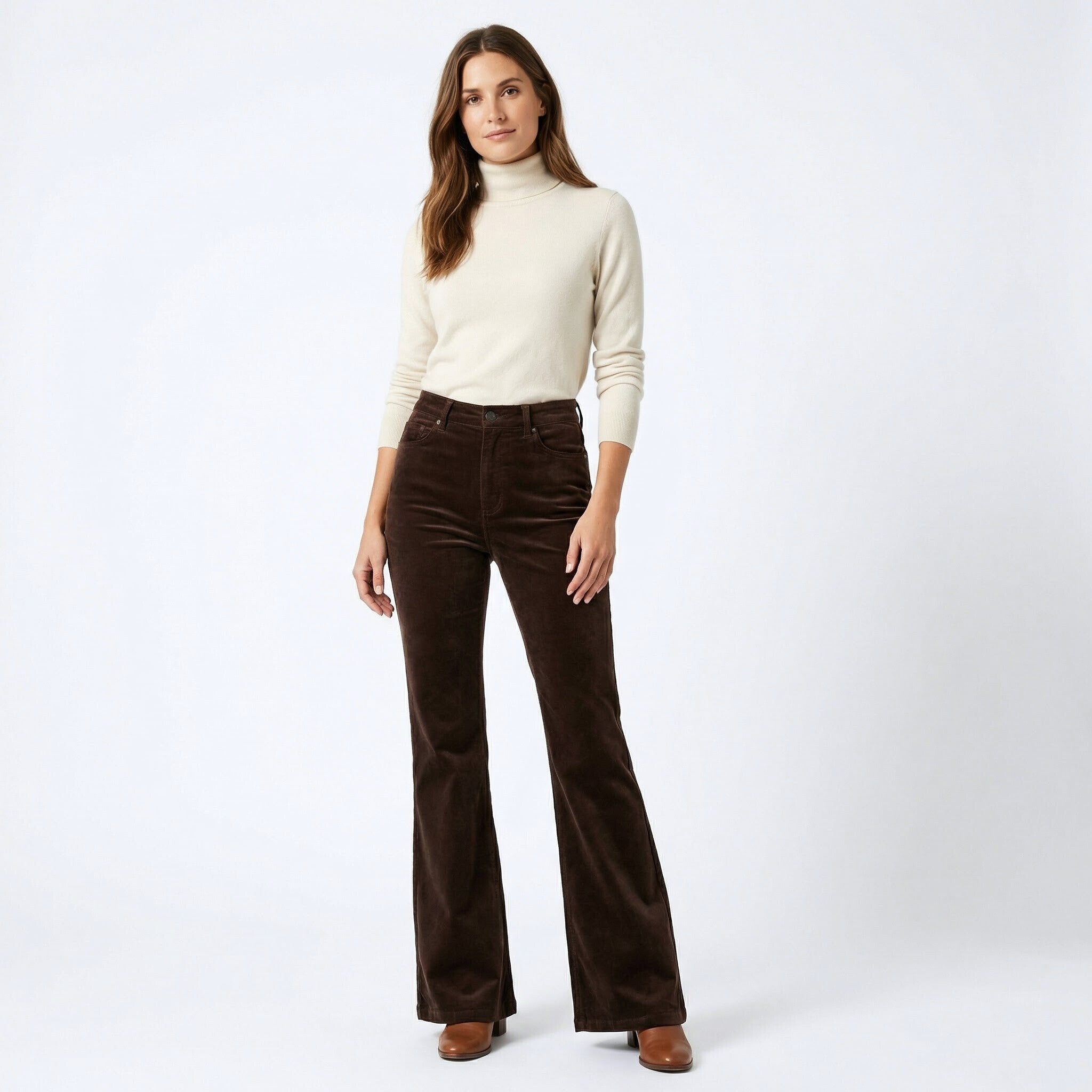 Women’s High-Waist Denim Flared Jeans