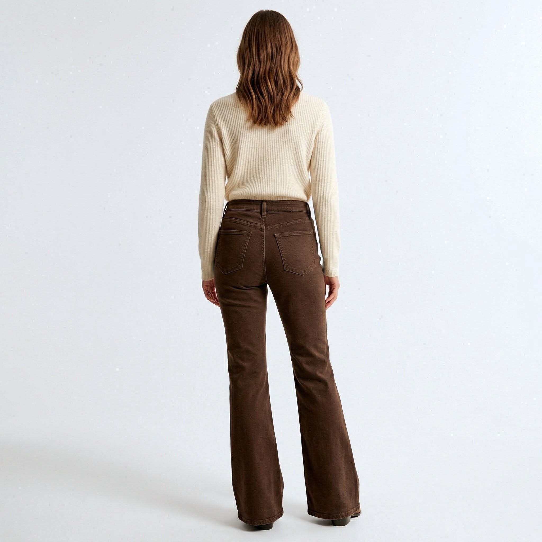 Women’s High-Waist Denim Flared Jeans