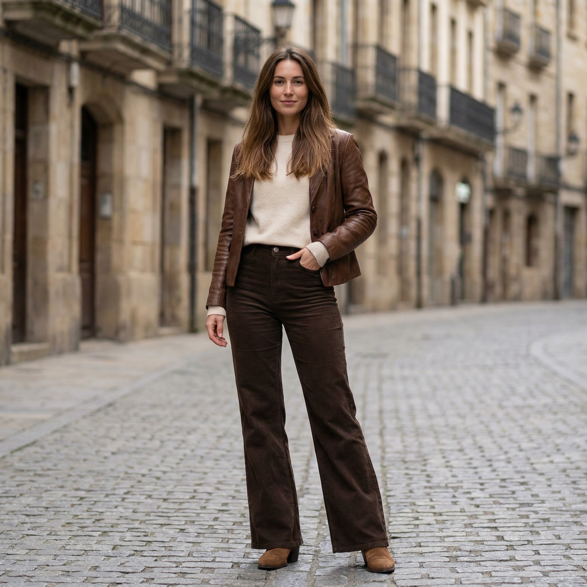 Women’s High-Waist Denim Flared Jeans