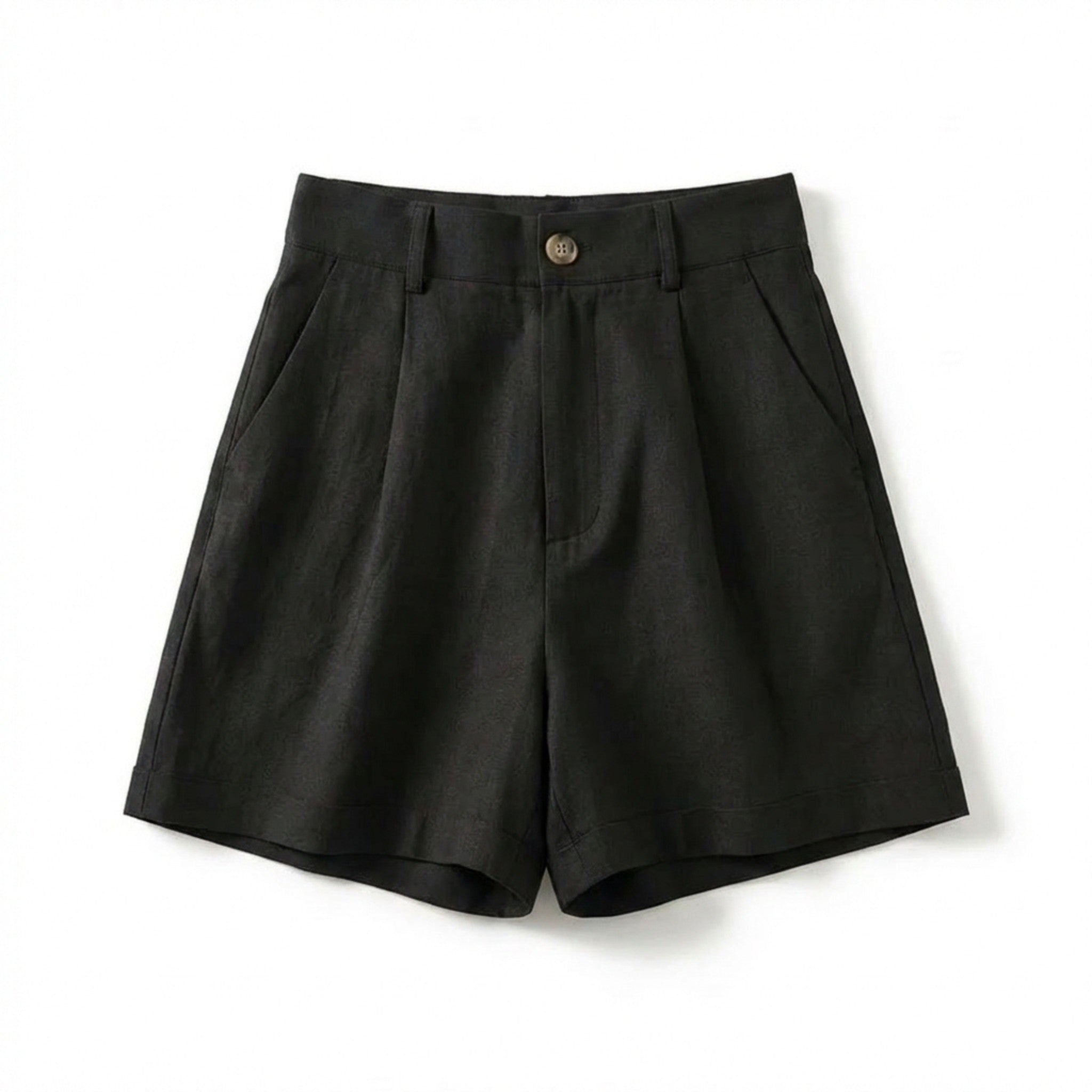 Women’s High Waist Shorts – Straight Leg Pocket Design