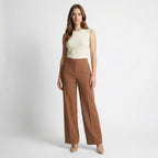 Women’s High-Rise Classic Straight-Leg Pants – Relaxed Fit