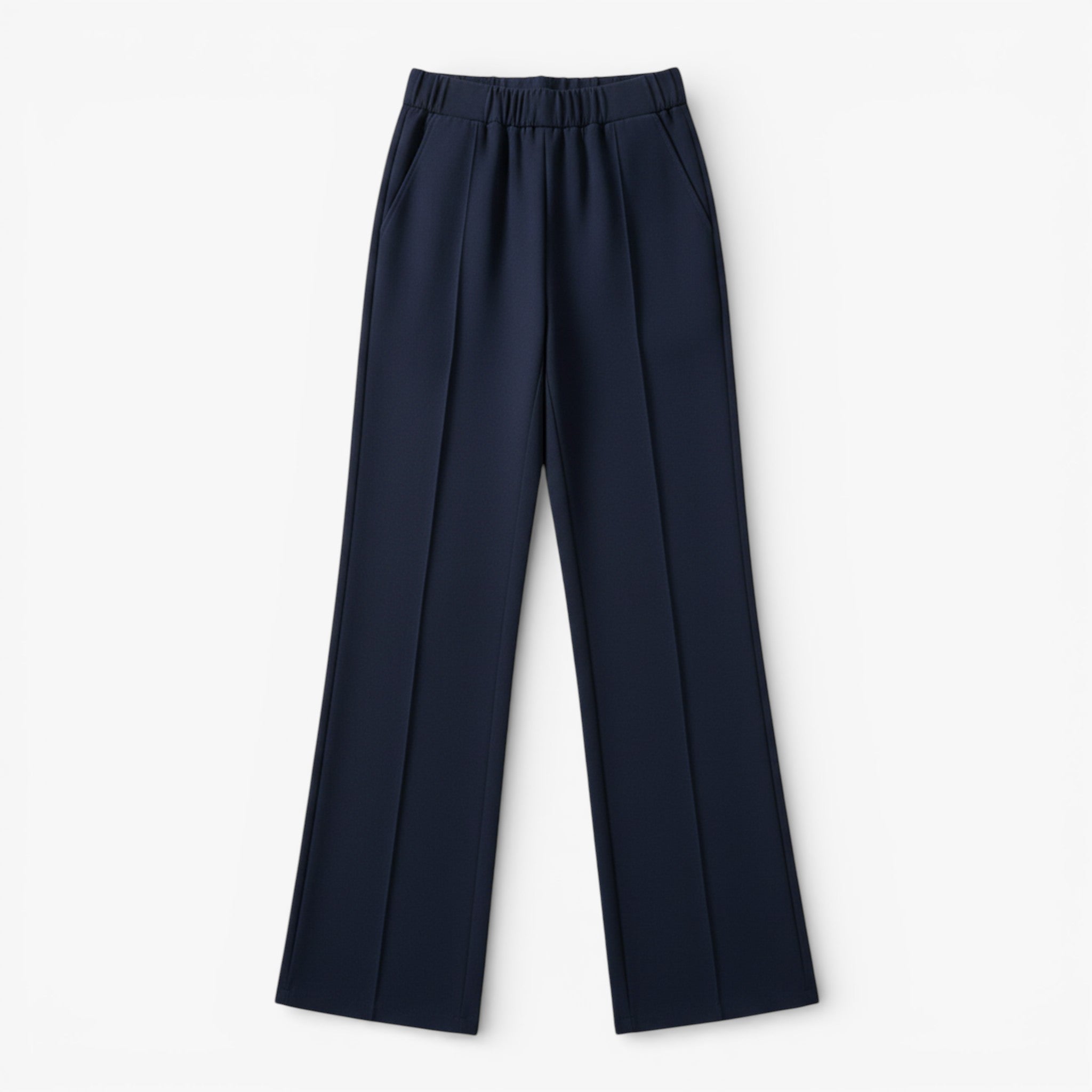 Women’s High-Rise Classic Straight-Leg Pants – Relaxed Fit