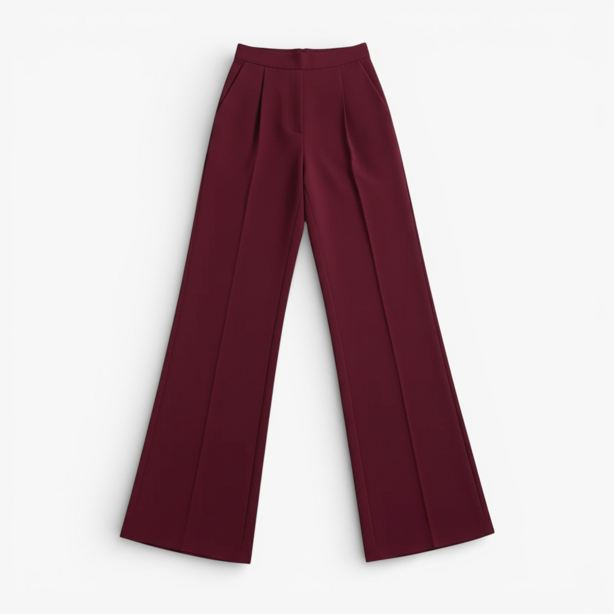 Women’s High-Rise Classic Straight-Leg Pants – Relaxed Fit