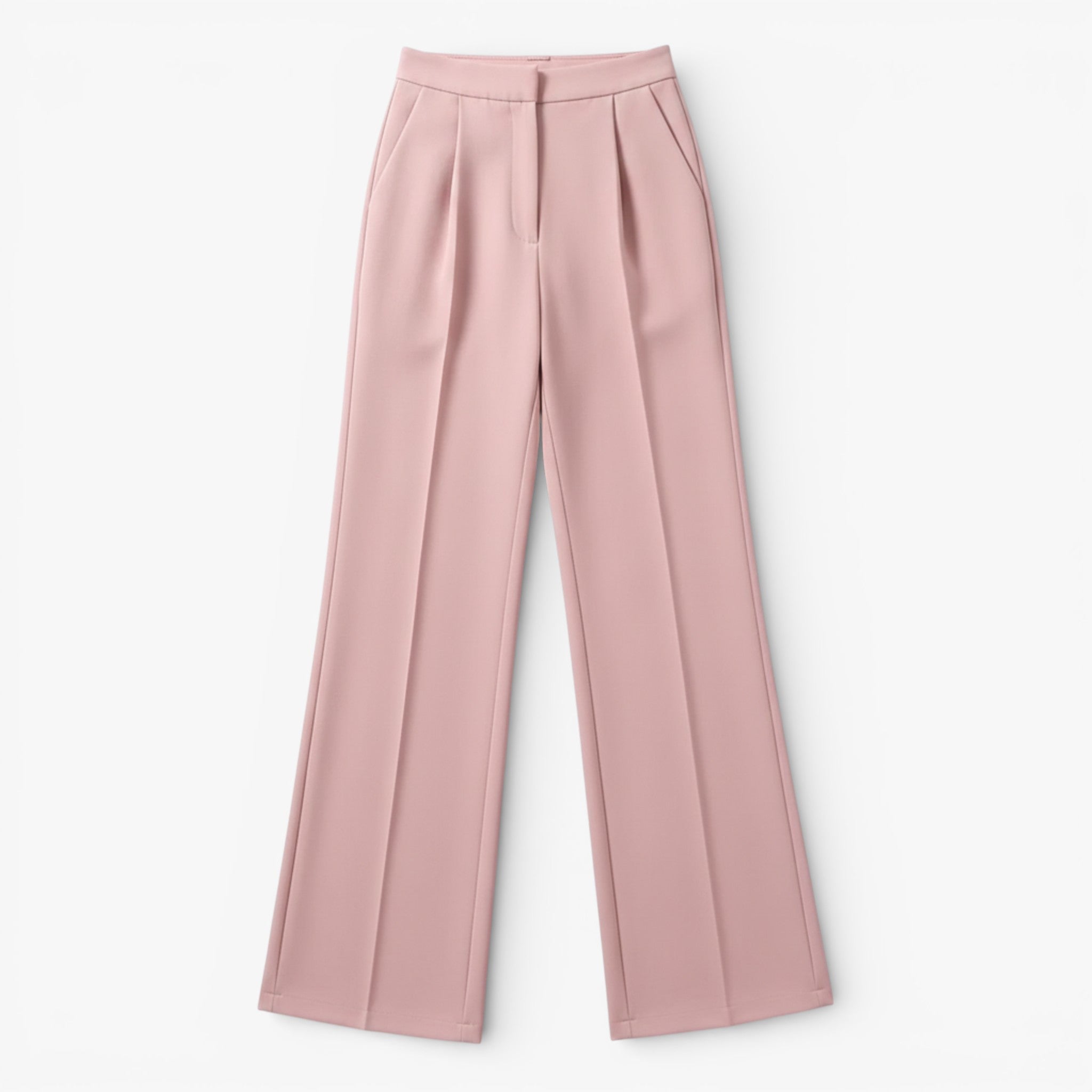 Women’s High-Rise Classic Straight-Leg Pants – Relaxed Fit