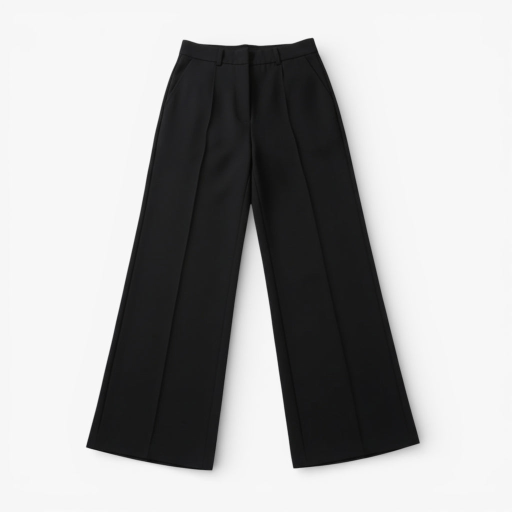 Women’s High-Rise Classic Straight-Leg Pants – Relaxed Fit