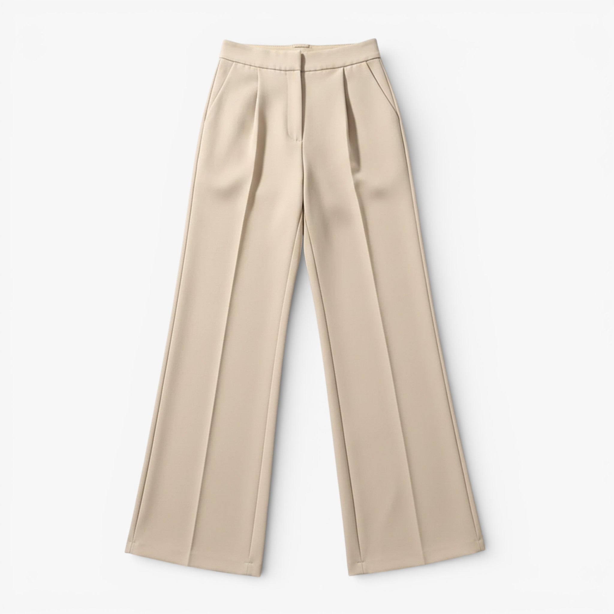 Women’s High-Rise Classic Straight-Leg Pants – Relaxed Fit