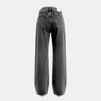 Women’s High Waist Wide-Leg Jeans – Acid Wash Denim Design